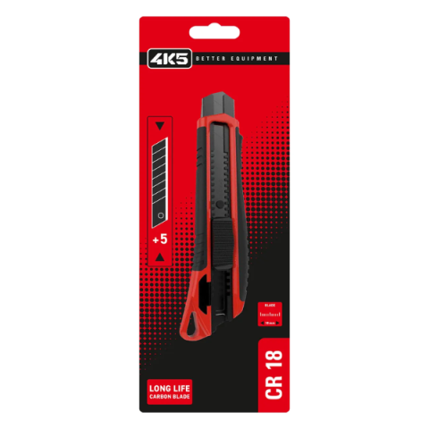 X-ato profissional 4k5 cr18 com guia metalica lamina de carbono